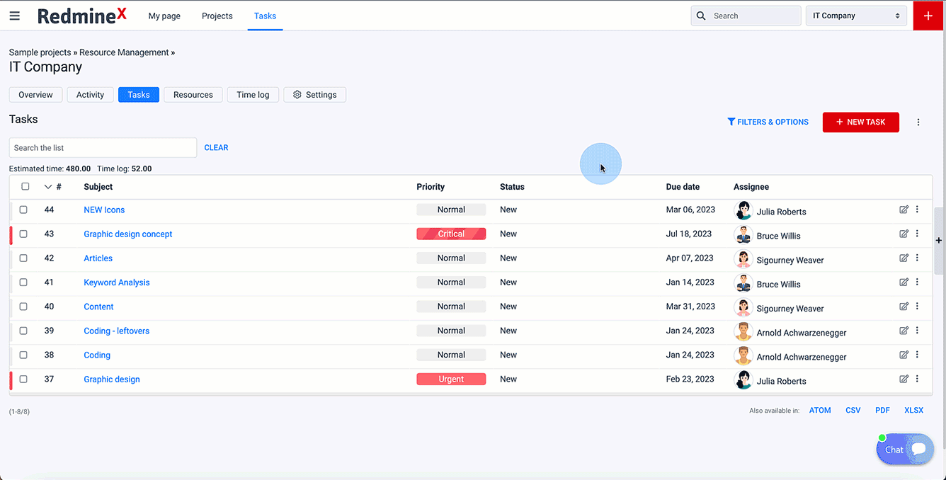 Redmine Issue List Inline Edit