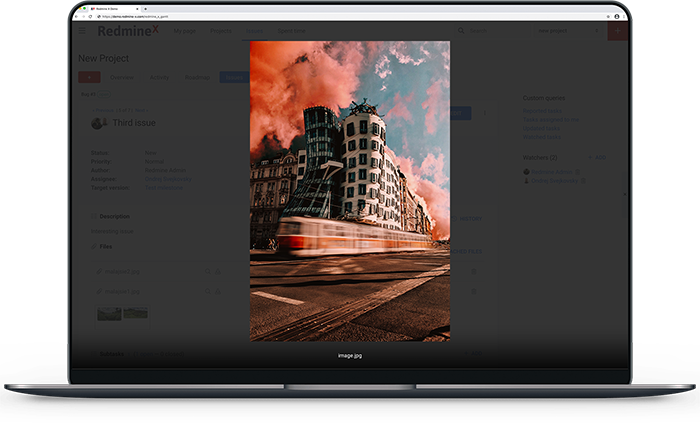 RedmineX Lightbox